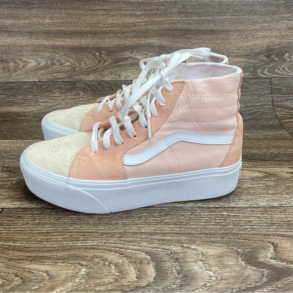 Vans Sk8-Hi Tapered Stackform Peach Uniesex M7 W8.5 Sneakers Platform Chunky